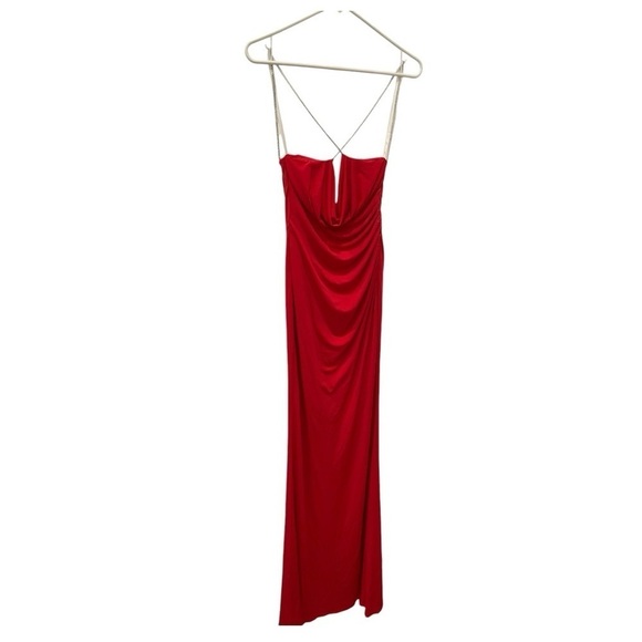 Katie May X Revolve Lolita Sequins Gown Maxi Dress in Cherry.Size S - Picture 7 of 15